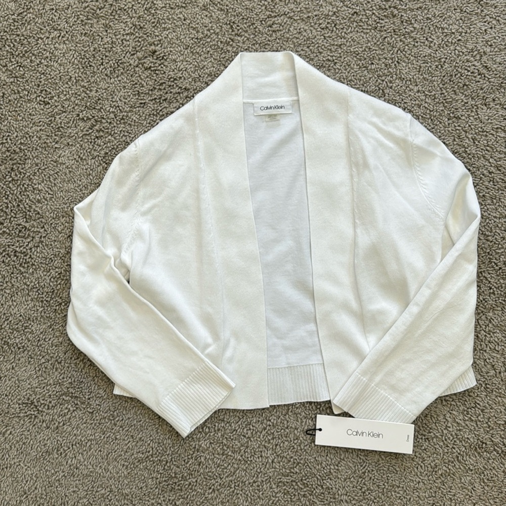 Calvin Klein White cardigan